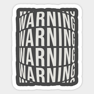 Warning Sticker